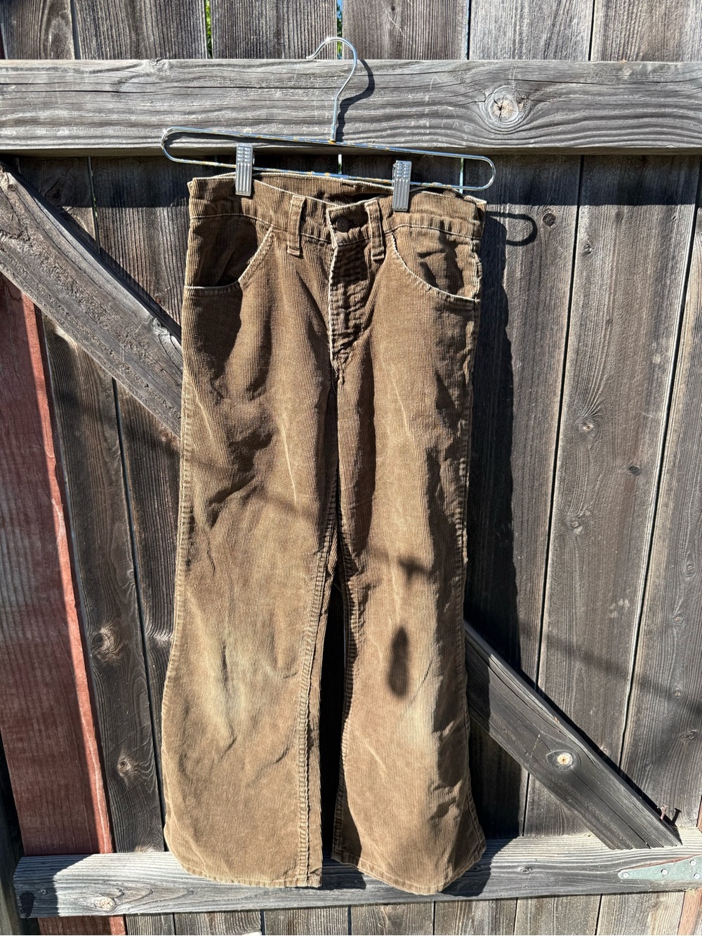 Vintage July 1976 Levi corduroy pants with talon 42 zipper